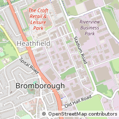 Map of Bromborough, Wirral