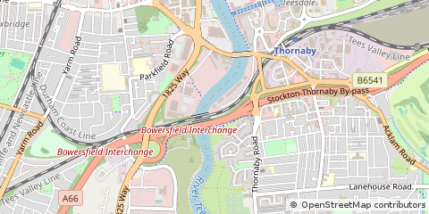 Map of Stockton-on-Tees