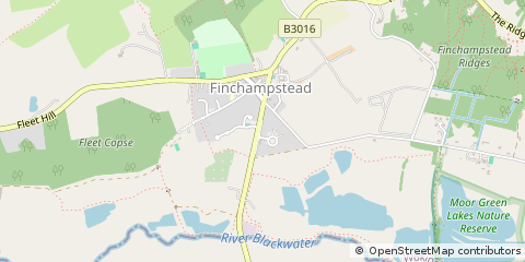 Map of Wokingham, Berkshire