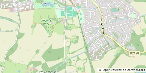 Map of Cranleigh, Surrey