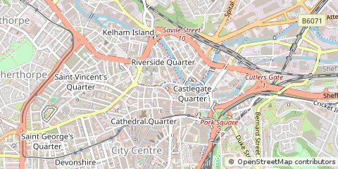 Map of Sheffield