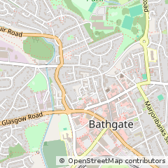 Map of Bathgate, West Lothian