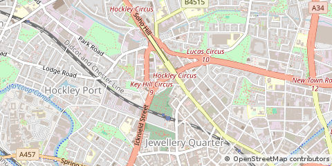 Map of Birmingham, West Midlands