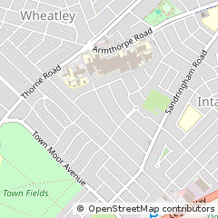 Map of Doncaster, South Yorkshire
