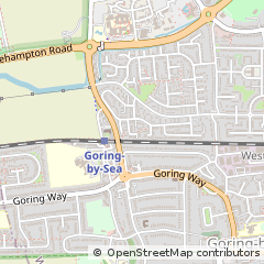 Map of Worthing, West Sussex