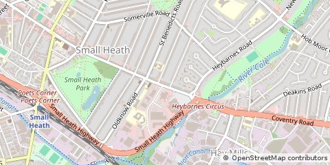 Map of Birmingham, West Midlands