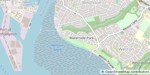 Map of Southampton, Hampshire
