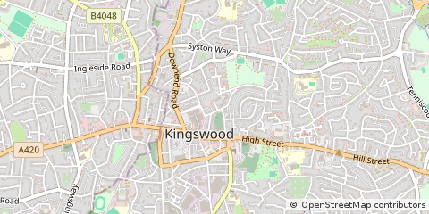 Map of Bristol, South Glos