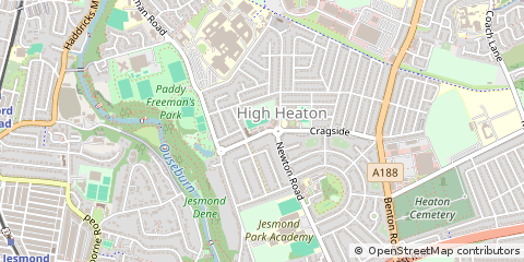 Map of Newcastle Upon Tyne