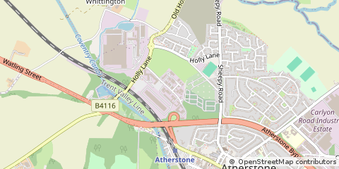 Map of Atherstone