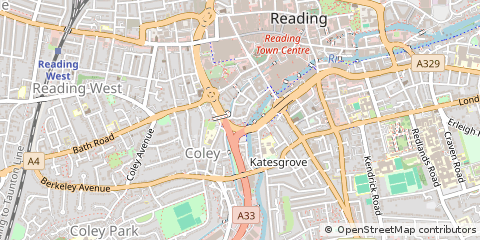 Map of Reading