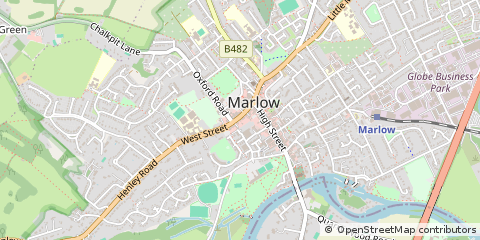 Map of Marlow, Middlesex