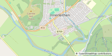 Map of Innerleithen, Peeblesshire
