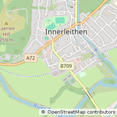 Map of Innerleithen, Peeblesshire
