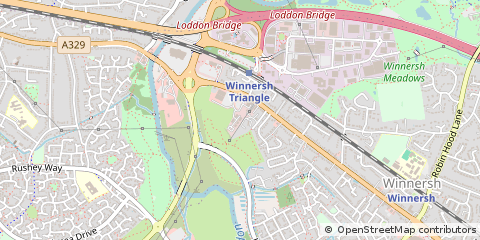 Map of Winnersh, Berkshire