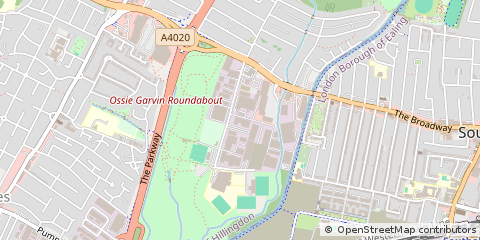 Map of Hayes, Middlesex
