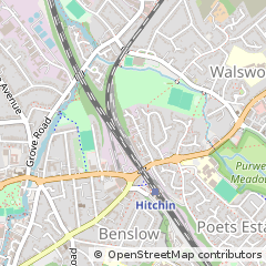 Map of Hitchin, Hertfordshire