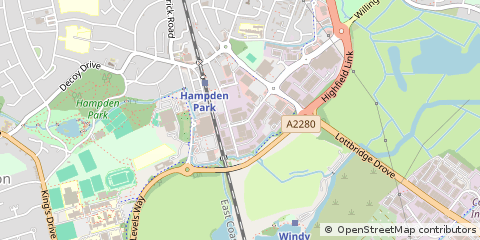Map of Eastbourne, Sussex