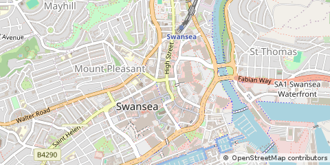 Map of Swansea