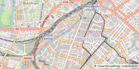 Map of Manchester