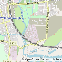 Map of Wellingborough, Northamptonshire