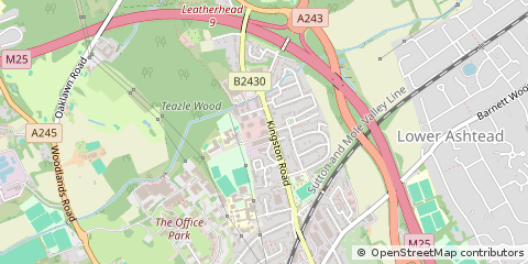 Map of Leatherhead