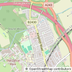 Map of Leatherhead