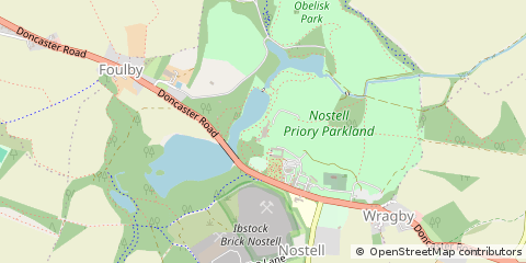 Map of Wakefield, West Yorkshire