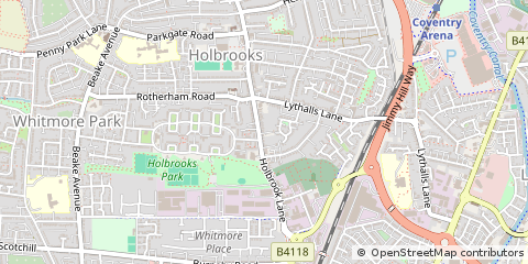 Map of Coventry, West Midlands