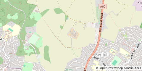 Map of Nottingham, Nottinghamshire