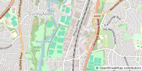 Map of Derby, Derbyshire