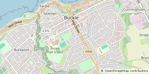 Map of Buckie, Banffshire