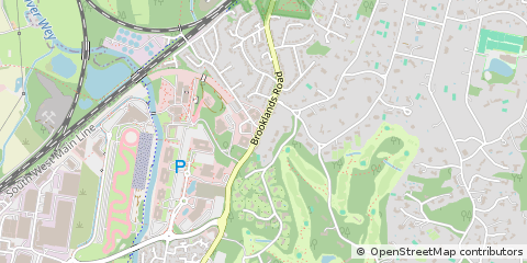 Map of Weybridge, Surrey