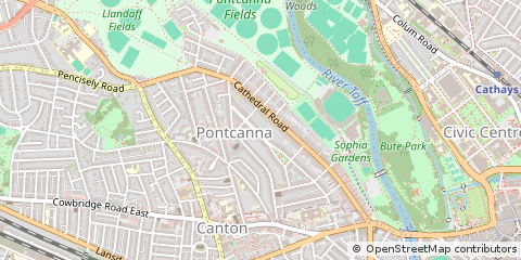 Map of Cardiff