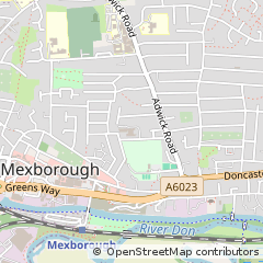 Map of Mexborough, South Yorkshire