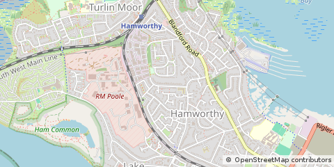 Map of Poole, Dorset