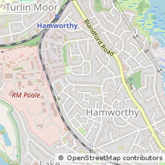 Map of Poole, Dorset