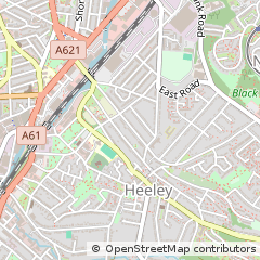 Map of Sheffield, South Yorkshire
