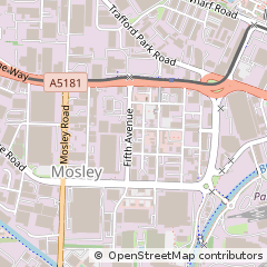 Map of Manchester, Lancashire