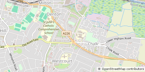 Map of Gravesend