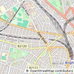 Map of Hove, East Sussex