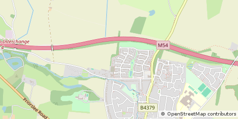 Map of Shifnal, Shropshire