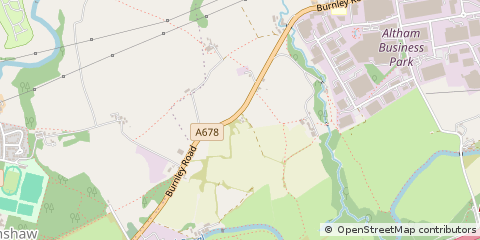 Map of Accrington, Lancashire