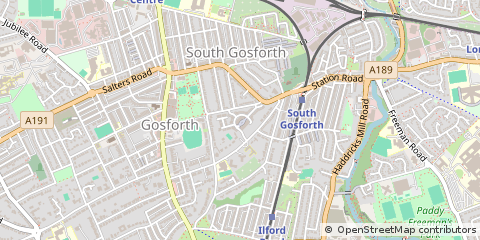 Map of Newcastle Upon Tyne