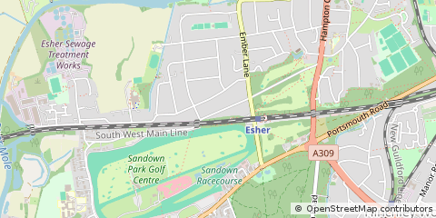 Map of Esher