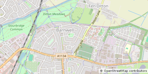 Map of Cambridge, Cambridgeshire