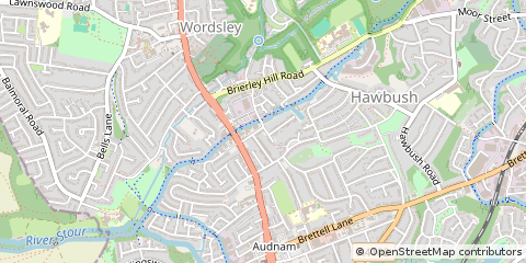 Map of Stourbridge, West Midlands