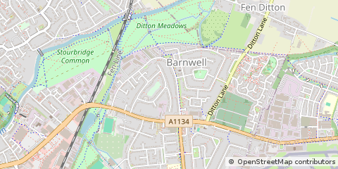 Map of Cambridge, Cambridgeshire