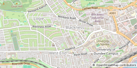 Map of Dundee