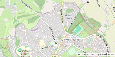 Map of Reading, Berkshire